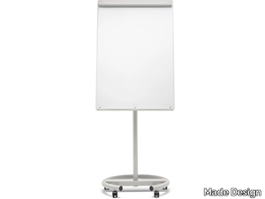 FLIPCHARTS - Magnetic metal office whiteboard with castors _ Made Design