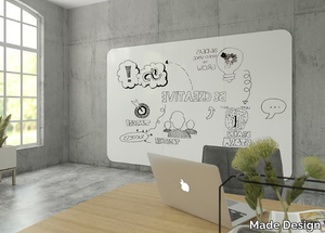 CHAMELEON WALL - Wall-mounted magnetic metal office whiteboard _ Made Design