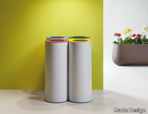 DAVOS - Metal waste bin for waste sorting _ Made Design