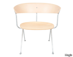 OFFICINA - Multi-layer wood easy chair _ Magis