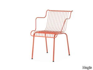 SOUTH - Stackable chair with armrests _ Magis