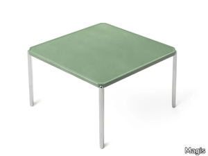 TAMBOUR - Rhomboidal aluminium coffee table _ Magis