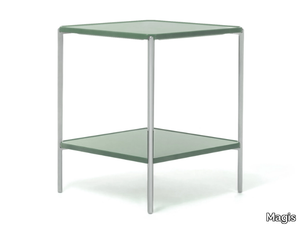 TAMBOUR - High rhomboidal aluminium coffee table _ Magis