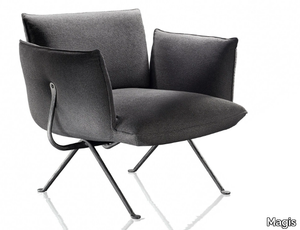 OFFICINA - Fabric armchair with armrests _ Magis