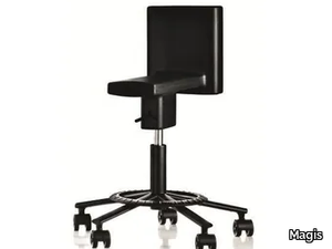 360° - Swivel height-adjustable chair with castors _ Magis