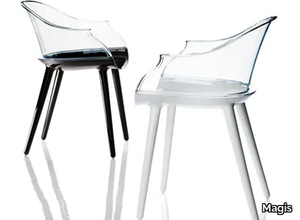 CYBORG - Polycarbonate chair with armrests _ Magis