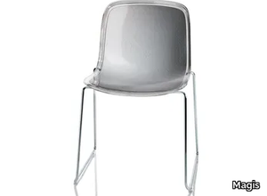 TROY - Stackable sled base polycarbonate chair _ Magis