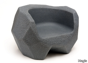 PIEDRAS - Polyethylene Kids armchair with armrests _ Magis