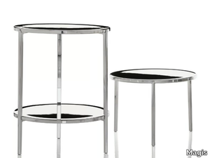 TAMBOUR - Low round aluminium coffee table _ Magis