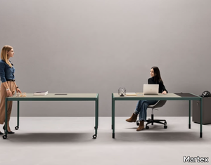 FLUIDO - Sectional aluminium office desk _ Martex