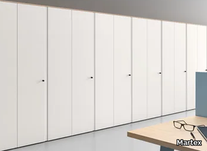 GALAXY BATTENTE - Tall office storage unit with hinged doors _ Martex