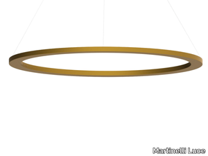 CIRCULAR SLIM - Dimmable aluminium pendant lamp _ Martinelli Luce