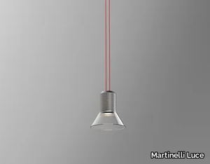 DIA - LED glass and aluminium pendant lamp _ Martinelli Luce