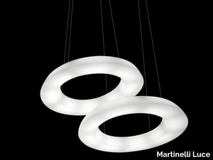 CIRCULAR POL J - LED dimmable polyethylene pendant lamp _ Martinelli Luce