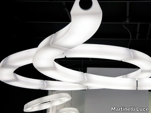 CIRCULAR POL XXL - Dimmable polyethylene pendant lamp _ Martinelli Luce