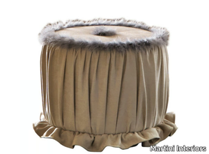 EMOZIONI PF005 - Round fabric pouf _ Martini Interiors