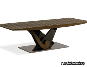 MARLON - Rectangular solid wood table _ Martini Interiors