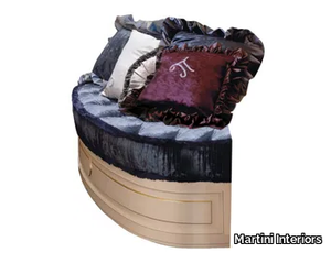 EMOZIONI - Round upholstered fabric bench _ Martini Interiors