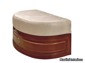 EMOZIONI - Round leather bench _ Martini Interiors