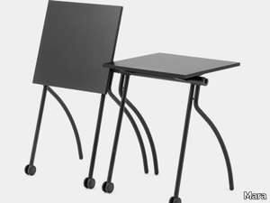 GATE TRAINING - Stackable folding laminate bench desk with castors _ Mara