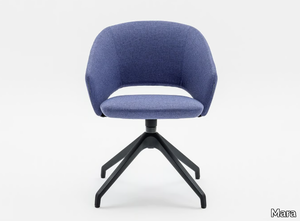 ICON 7100 - Trestle-based fabric chair with armrests _ Mara