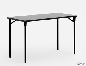 PIUMA - Folding rectangular metal table _ Mara