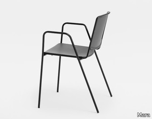 VEA - Polypropylene chair with armrests _ Mara