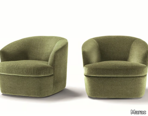 GINEVRA - Fabric armchair with armrests _ Marac