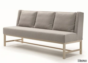 LARIETTA - Upholstered fabric bench with back _ Marac