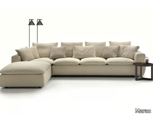 NEMO - Corner 5 seater fabric sofa with removable cover _ Marac