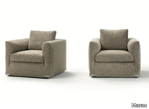 BRANDO - Fabric armchair with armrests _ Marac