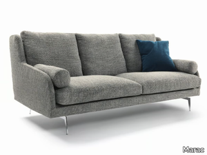 LARSEEN - 3 seater fabric sofa with removable cover _ Marac