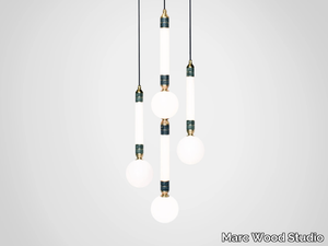 GREENSTONE CLUSTER 3 - LED pendant lamp _ Marc Wood Studio