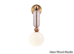 CASE - LED brass and glass wall lamp _ Marc Wood Studio