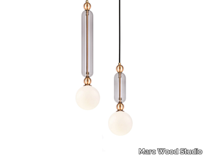 CASE - LED brass and glass pendant lamp _ Marc Wood Studio