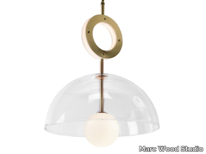 DECO PENDANT & RING - LED glass pendant lamp _ Marc Wood Studio