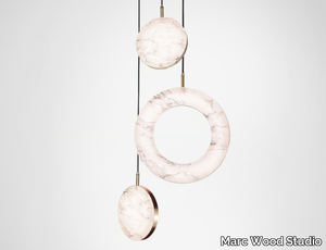 ROSA RING 3 - LED marble pendant lamp _ Marc Wood Studio