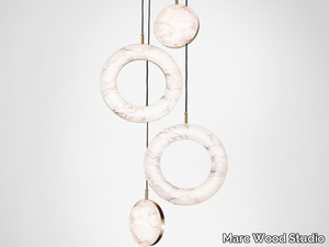 ROSA RING 4 - LED marble pendant lamp _ Marc Wood Studio