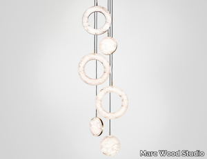 ROSA RING 6 - LED marble pendant lamp _ Marc Wood Studio