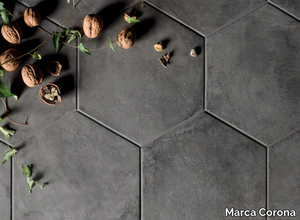 TERRA - NERO - Full-body porcelain stoneware wall/floor tiles _ Marca Corona