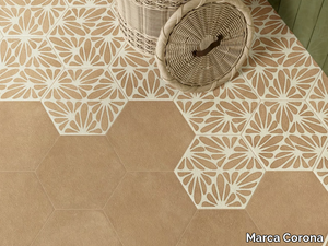 TERRACRETA CESELLO - Glazed porcelain stoneware wall/floor tiles _ Marca Corona