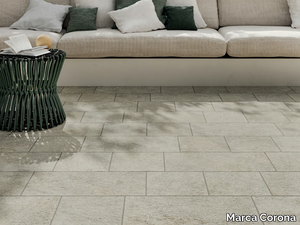 VIE DELLA PIETRA FALESIA - Porcelain stoneware outdoor floor tiles with stone effect _ Marca Corona