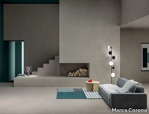 ARKISTONE GREIGE - Porcelain stoneware wall/floor tiles with stone effect _ Marca Corona