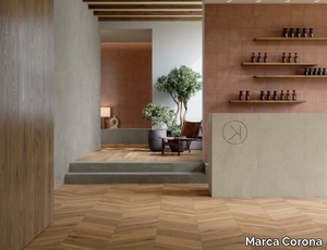 ELISIR ROYAL DORATO - Porcelain stoneware wall/floor tiles with wood effect _ Marca Corona