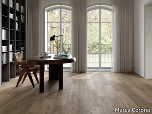 ELISIR ROYAL FUMÈ - Porcelain stoneware wall/floor tiles with wood effect _ Marca Corona