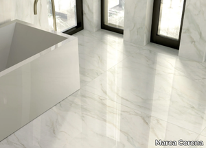 FOYER ROYAL DELICATE - Porcelain stoneware wall/floor tiles with marble effect _ Marca Corona