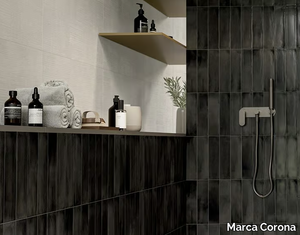 MULTIFORME OSSIDIANA BRICK - Porcelain stoneware wall tiles _ Marca Corona