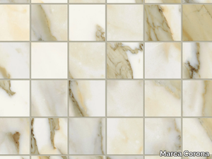 SCULTOREA CALACATTA VENA ANTICA - Porcelain stoneware mosaic _ Marca Corona