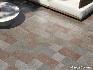 VIE DELLA PIETRA ALTAVALLE - Porcelain stoneware outdoor floor tiles with stone effect _ Marca Corona