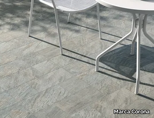 VIE DELLA PIETRA QUARZITE - Porcelain stoneware outdoor floor tiles with stone effect _ Marca Corona